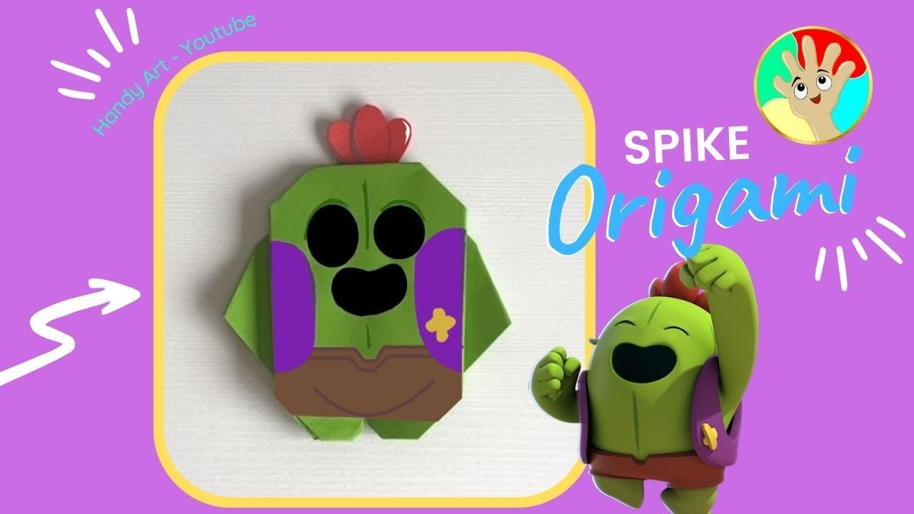 Origami Spike de Brawl Stars-Handy Art