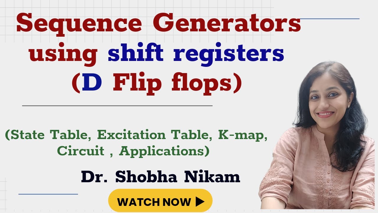 10110 Sequence Generators | State Table, K-map, Circuit Implementation, Applications