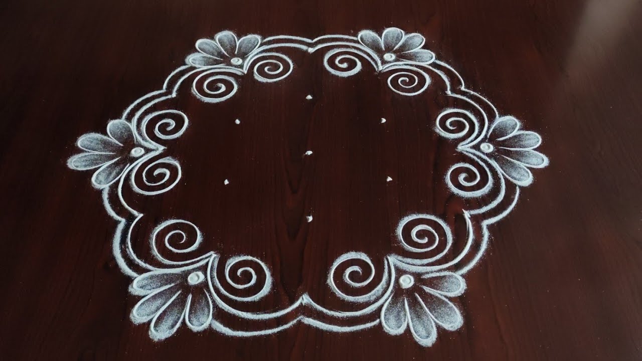 2 easy latest daily kolams (5×3) dot's.... //simple easy latest daily rangolis