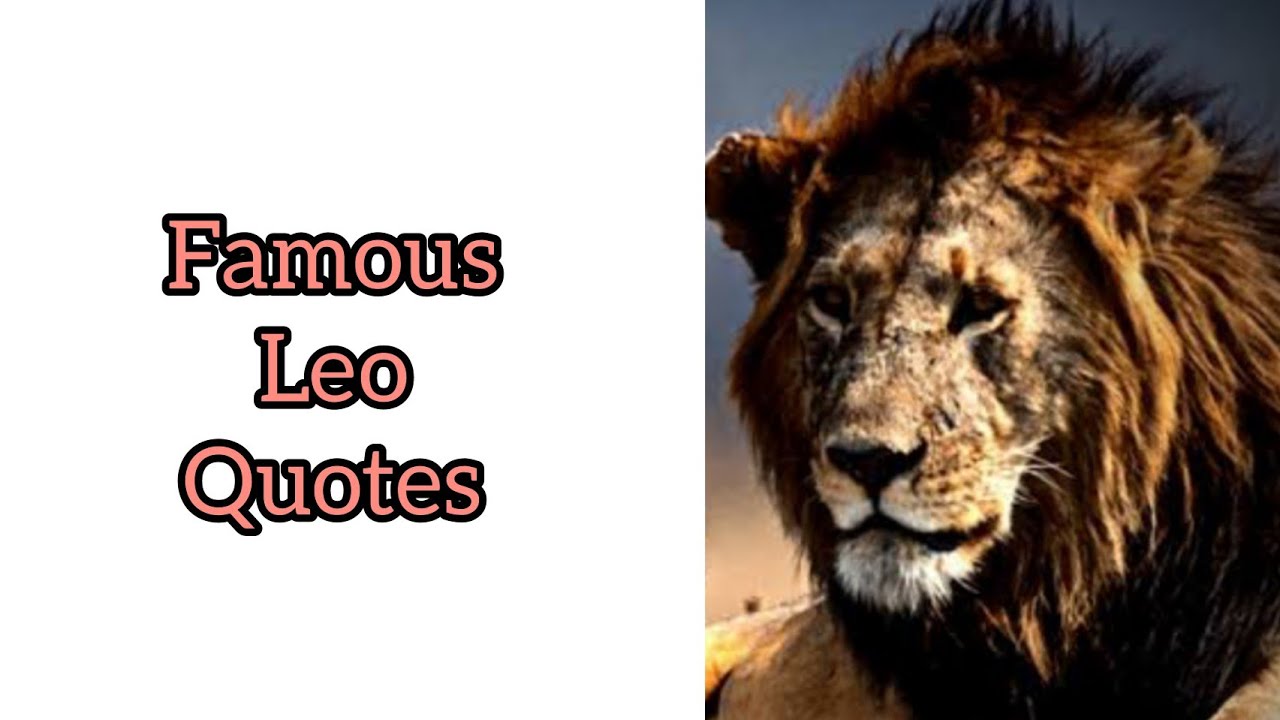 Famous Leo Quotes #zodiacsign #leoseason #leo #lion #astrology #astroloa