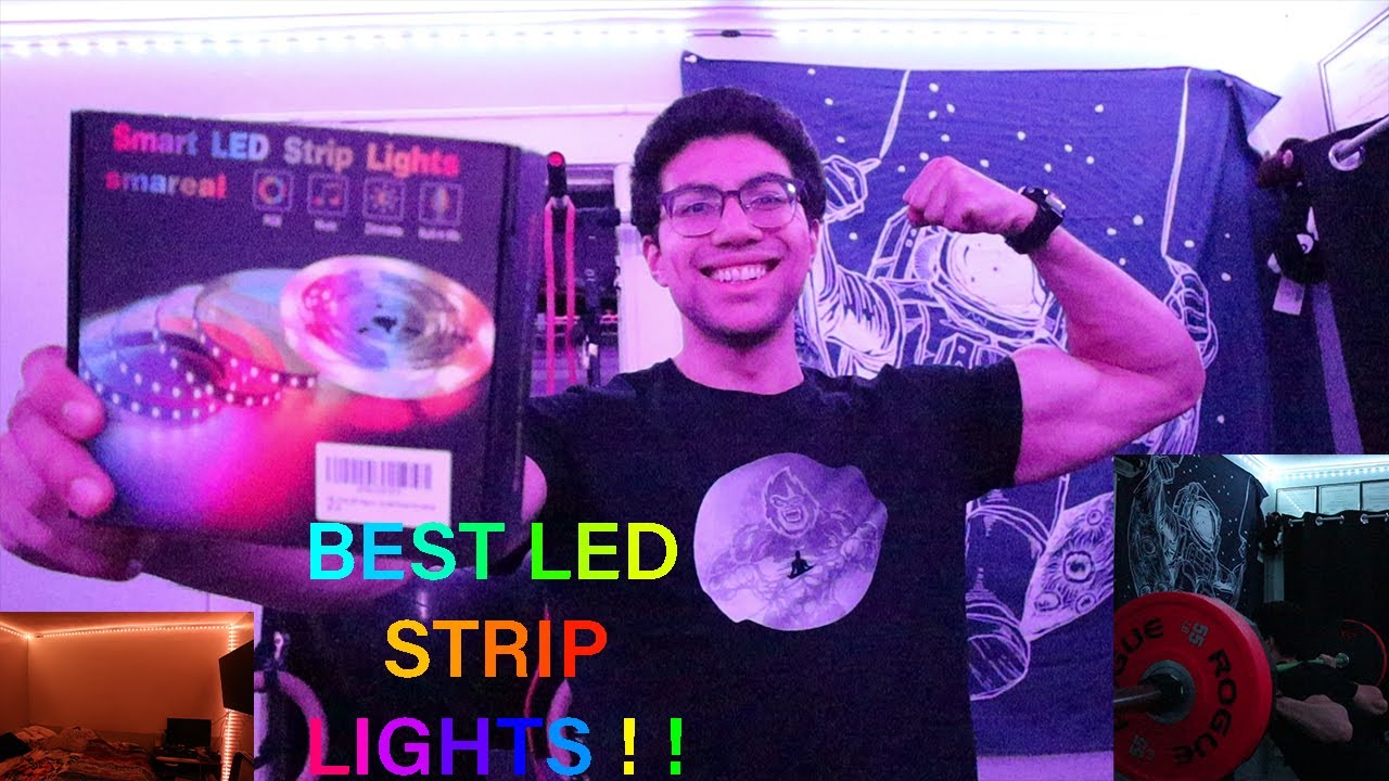 BEST 50ft LED STRIP LIGHTS INSTALLATION AND REVIEW WITH MUSIC SYNC l 2021