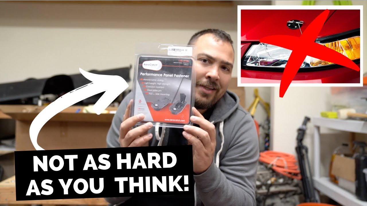 Installing AeroCatch hood pins | Is'n't as scary as you might think!