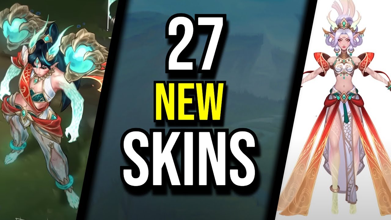 27 NEW SKINS in League of Legends | Faerie Court, Blood Moon, Porcelain, PROJECT and More!