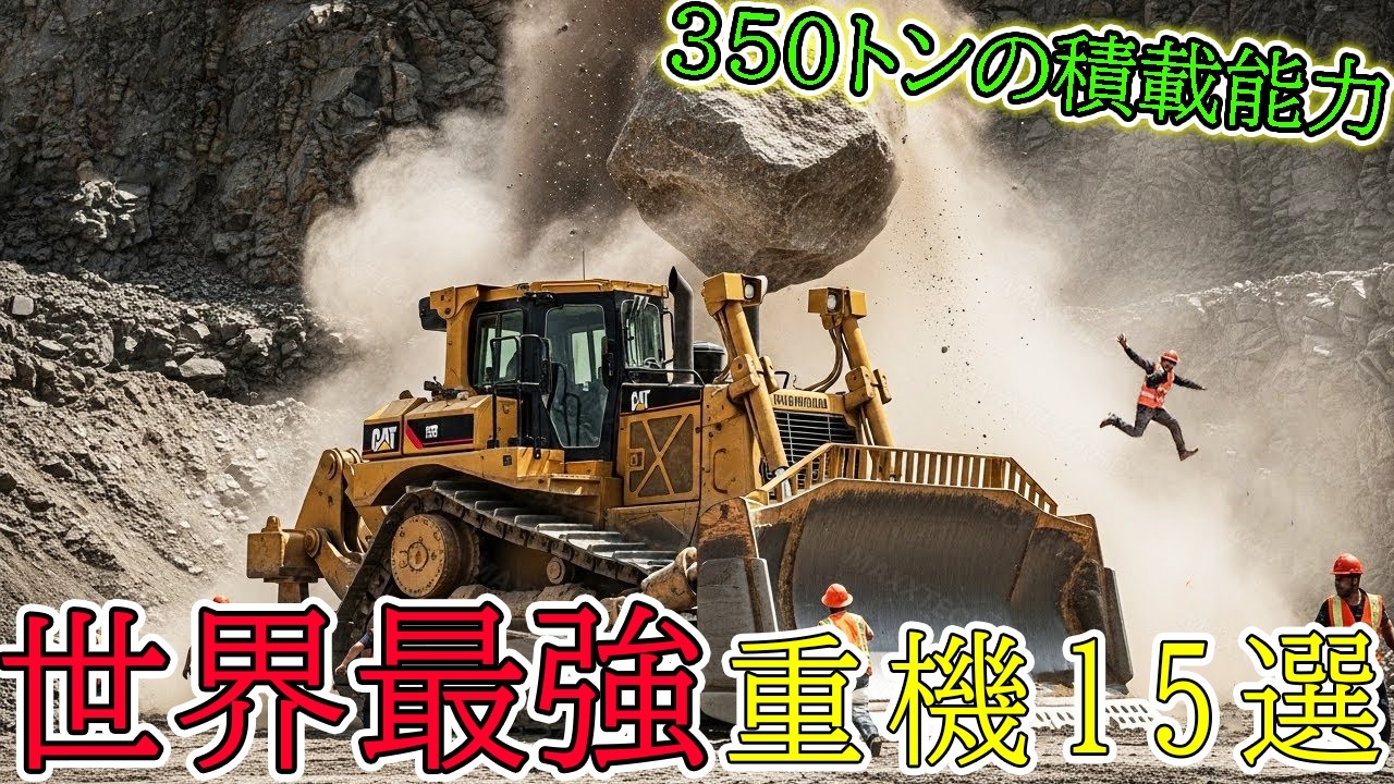 世界最強重機15選！鉱山から道路まで、驚異の性能を誇るトップランナーが勢揃い！