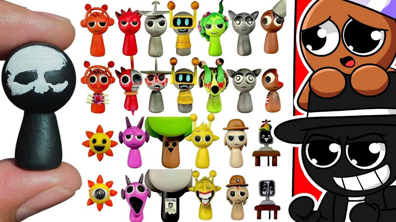 HACIENDO los PERSONAJES SPRUNKI en PLASTILINA! (FASE 1)