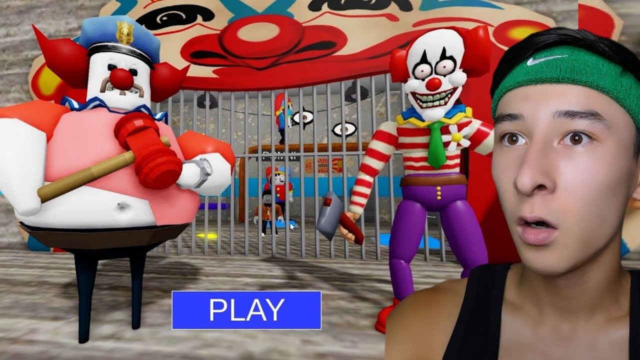 Robloxda Qo'rqinchli Masqarabozdan Qochamiz