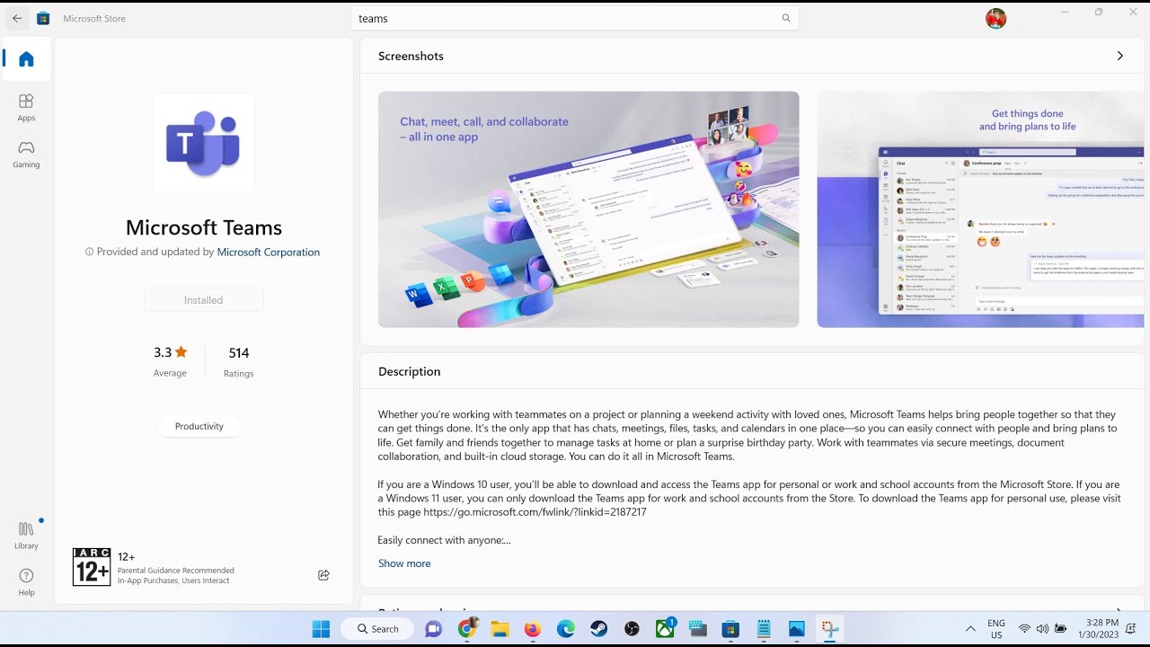 Fix Microsoft Teams Not Installing From Microsoft Store On Windows 11/10 PC