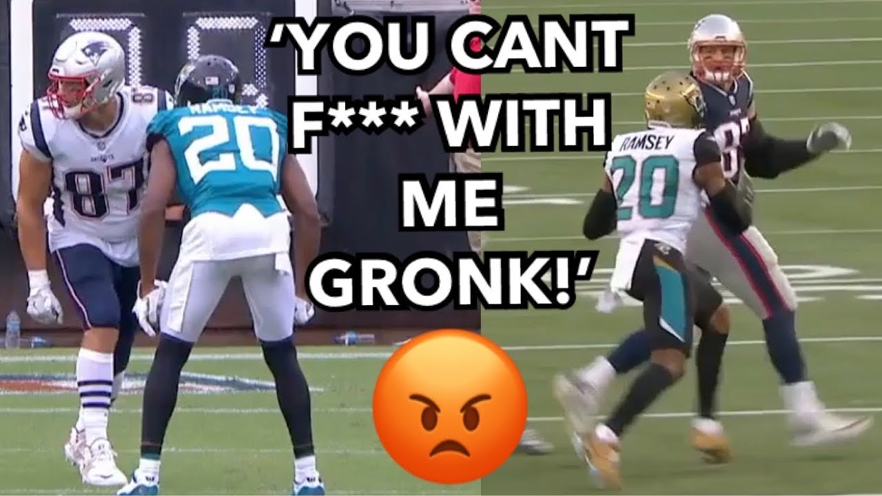 Every Jalen Ramsey vs Gronk Matchup! PHYSICAL! (TE vs DB) Rob Gronkowski vs Jalen Ramsey!