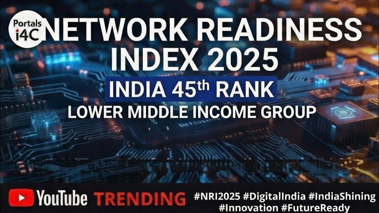 भारत का नेटवर्क रेडीनेस इंडेक्स रिपोर्ट 2025 || Network Readiness Index Report 2025