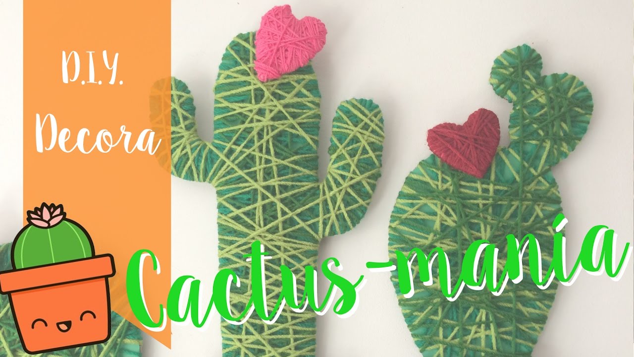 DIY DECORACIÓN DE PARED CACTUS [TresTulipanesRojos]