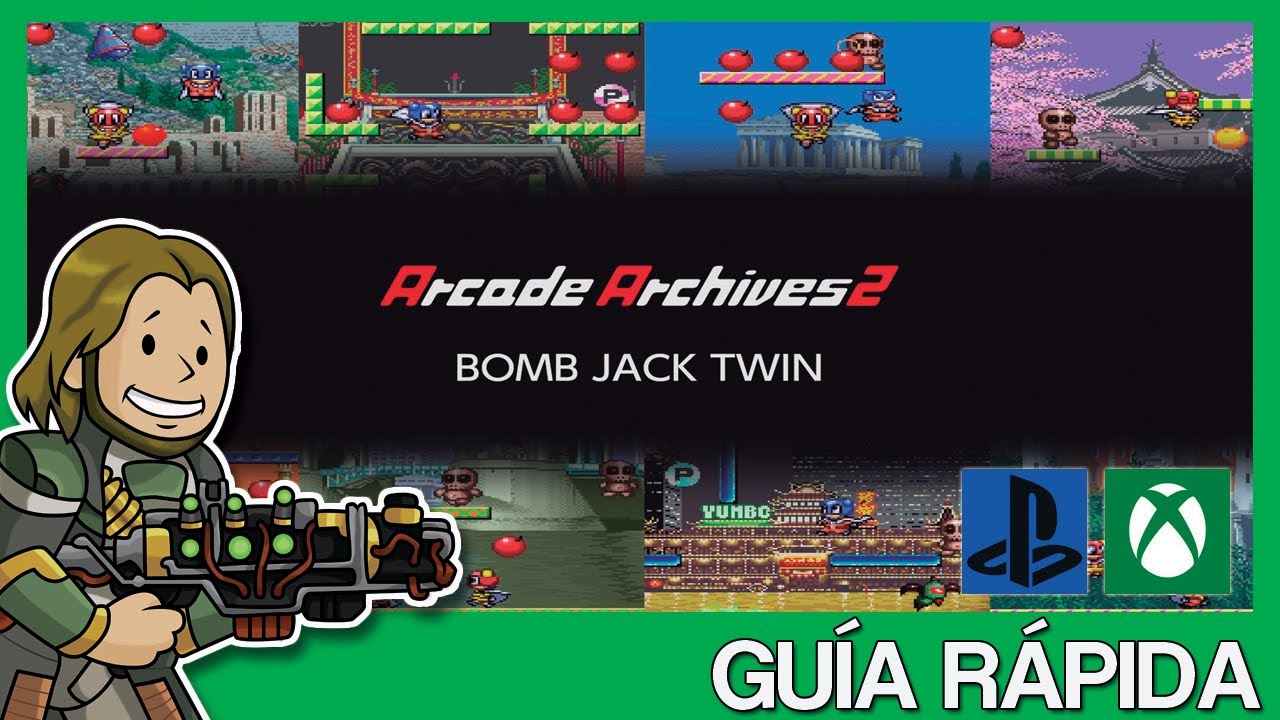 ARCADE ARCHIVES 2 BOMB JACK TWIN - Guía Rápida [LOGROS/TROFEOS]