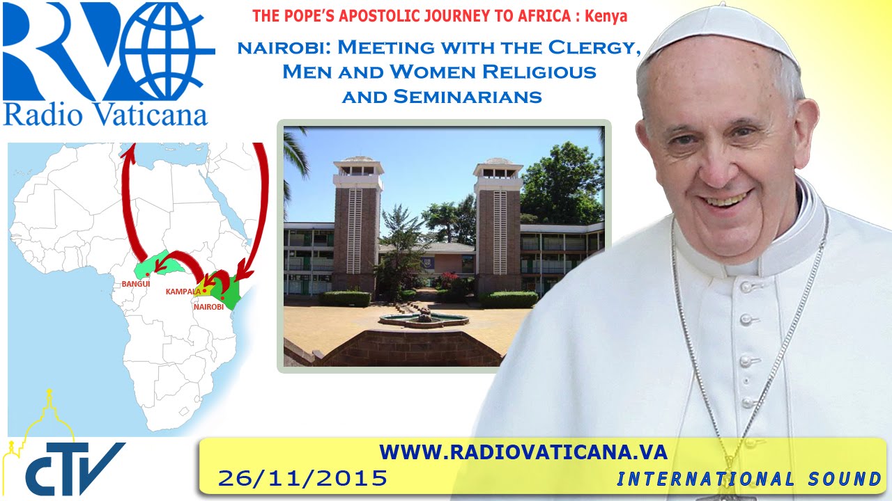 Pope Francis in Kenya: Meeting with the Clergy - 2015.11.26