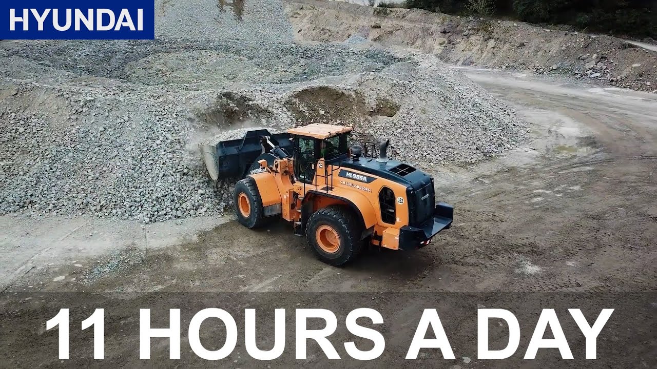 11 Hours a Day — No Downtime: Hyundai HL985A at Work