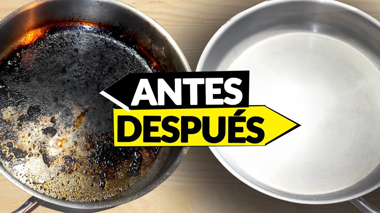 &iexcl;Hazla BRILLAR! 👌 La forma m&aacute;s f&aacute;cil de LIMPIAR TU OLLA o SART&Eacute;N de ACERO inoxidable (sin t&oacute;xicos)