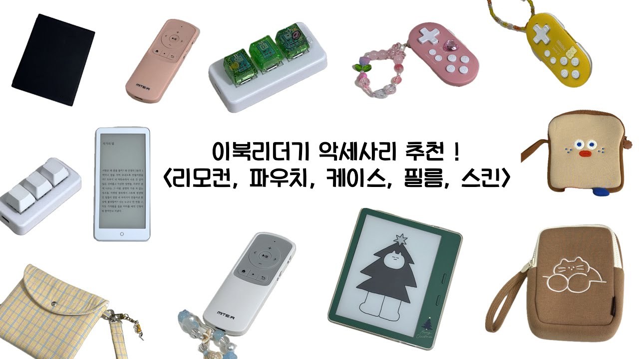 이북리더기 집착러인데요. 악세사리 추천 | 블루투스 리모컨, 파우치, 케이스,  로얄AR필름, 알럽스킨까지