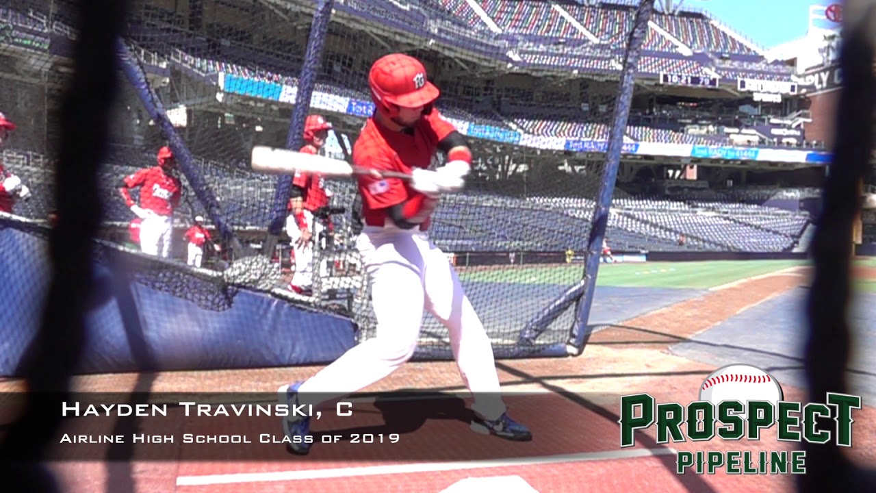 Hayden Travinski, C, Airline High School Class of 2019, Swing Mechanics at 240 FPS