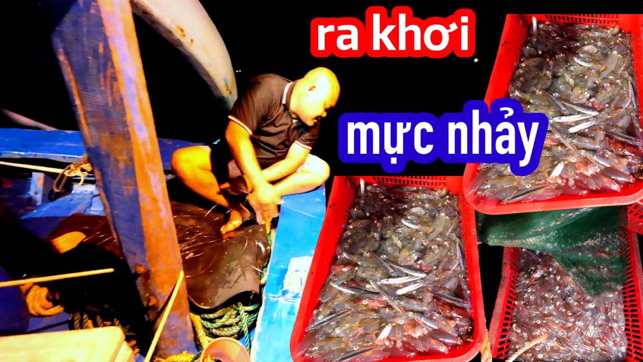 Ra Khơi Đi Biển Bắt Mực Sống Làm Món MỰC UỐNG NƯỚC MẮM Ngon Khó Tả | Son Duoc Vlog 151