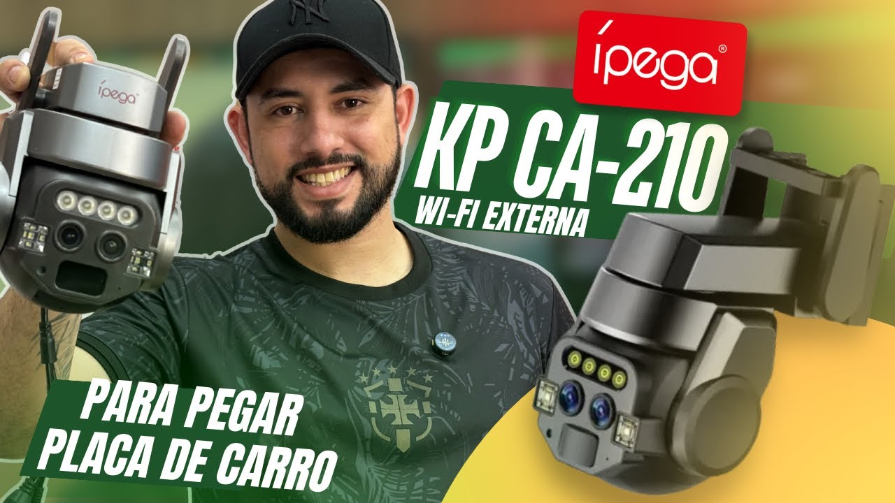 KP CA-210 | CÂMERA WI-FI com 2 LENTES para PEGAR PLACA DE CARRO da ÍPEGA | 2025✅