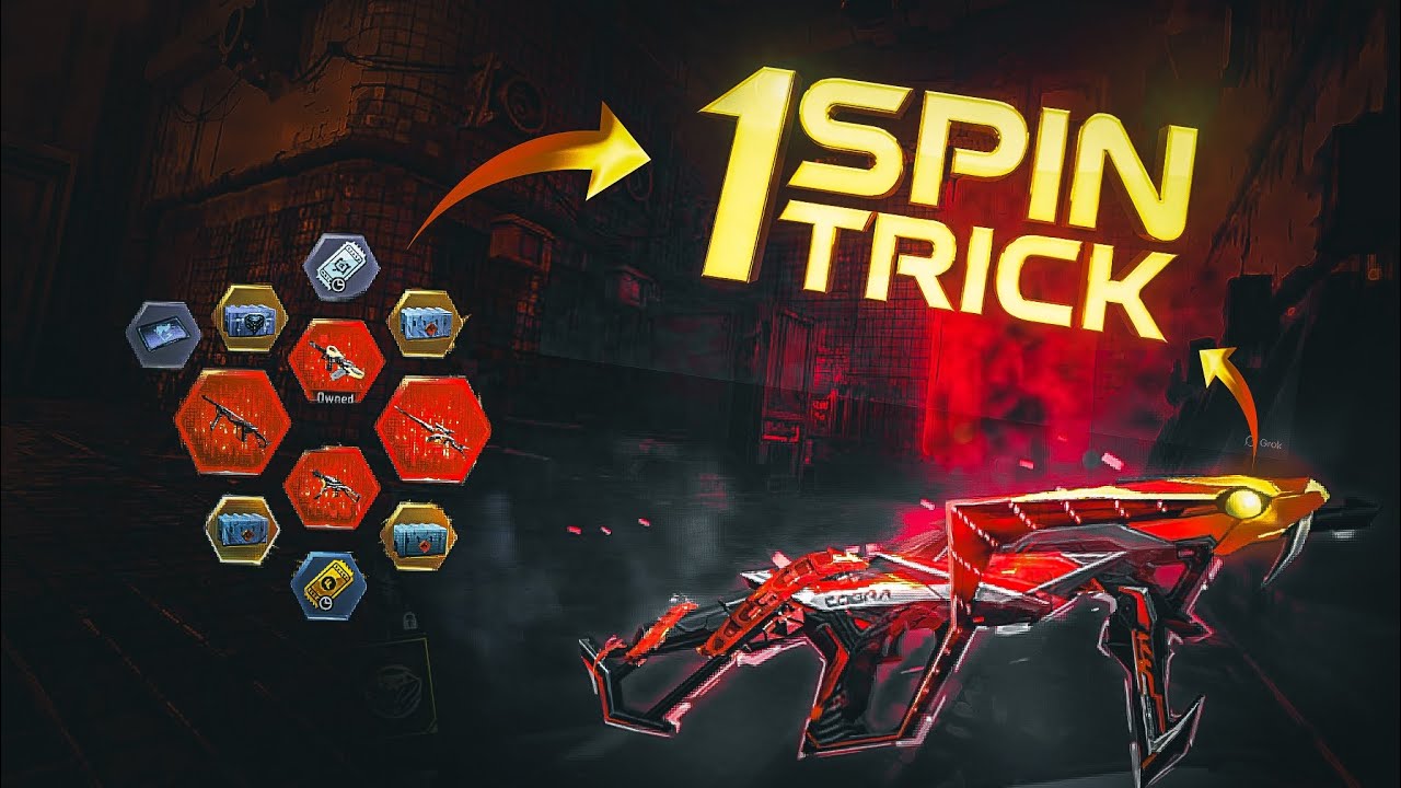 COBRA MP40 1 SPIN TRICK FREE FIRE 🔥 ! KINTNE DAIMOND MAIN NIKLA 