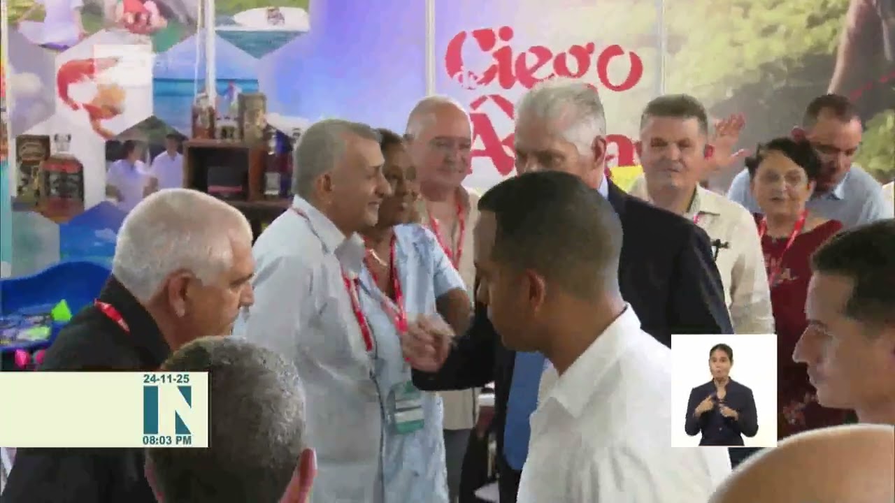 Asiste D&iacute;a-Canel a la inauguraci&oacute;n de FIHAV 2025