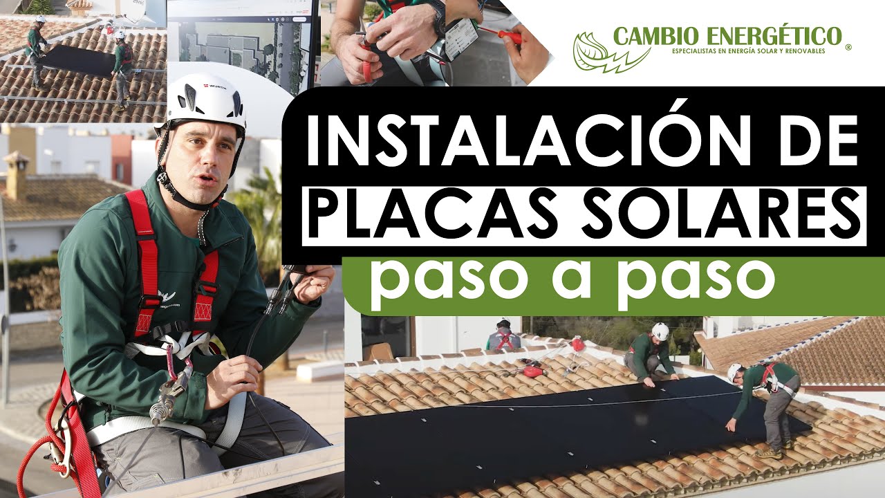 INSTALACIÓN paso a paso de PLACAS SOLARES para autoconsumo en una vivienda 👷🏼🛠👷🏻‍♀️