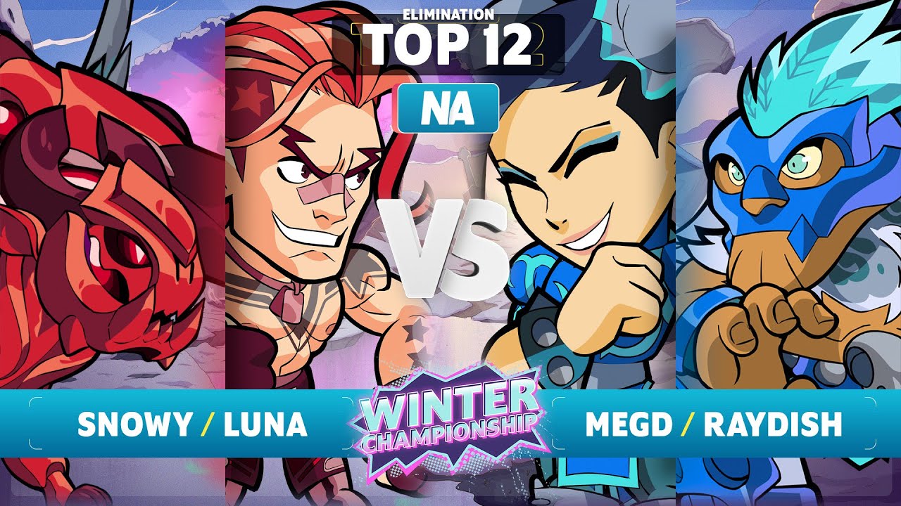 Snowy & luna vs. megD & Raydish - Elimination Top 12 - NA - Brawlhalla Winter Championship 2023