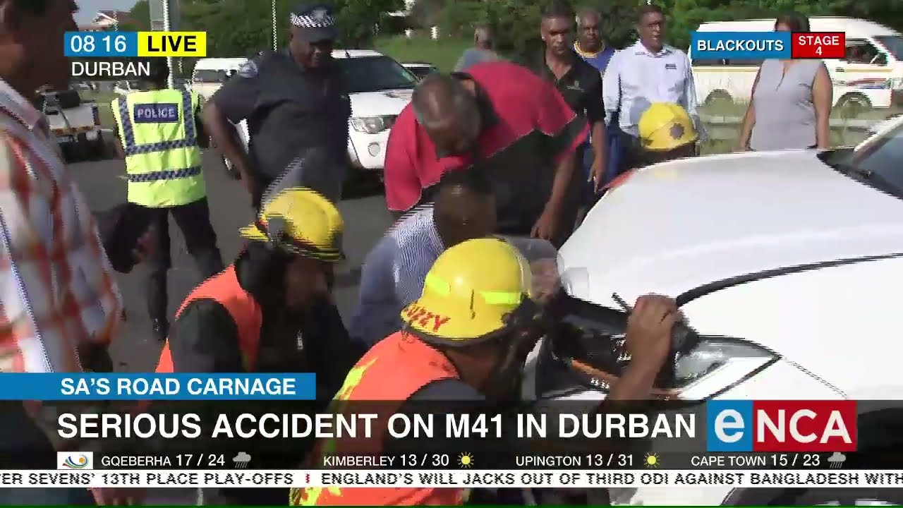 Serious accident on M41 in Durban