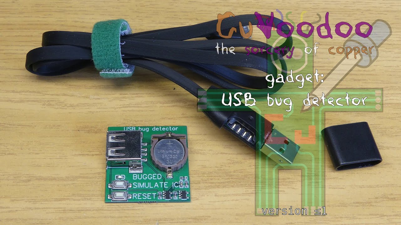 CuVoodoo gadget: USB bug detector (v1)