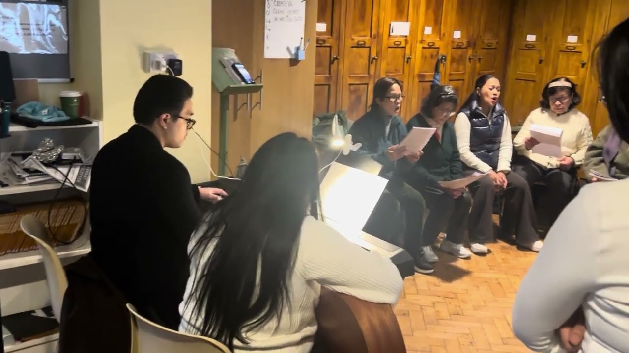 Choirs Rehearsal for feast of Santo Nino the infant Jesus mass celebration  at Carmelite Church ,Uk