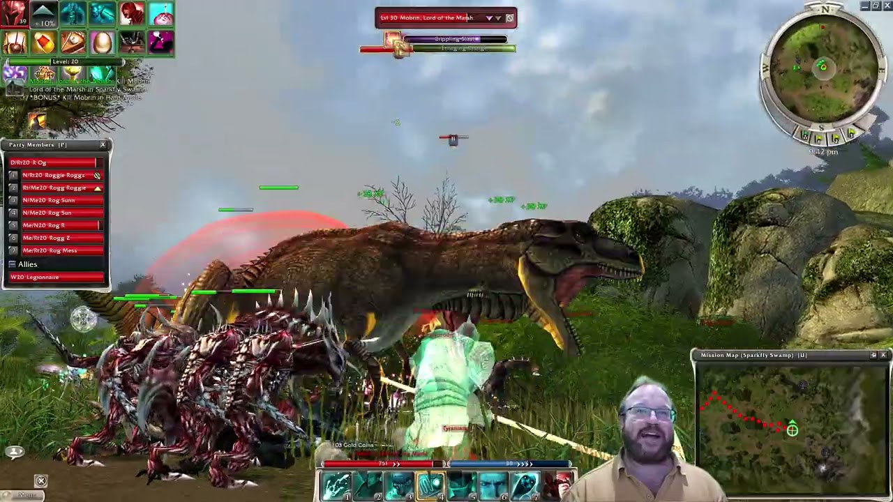 02 26 26 Video 2  Guild Wars Zaishen Bounty Mobrin the friendly dinosaur gamer, playing video games