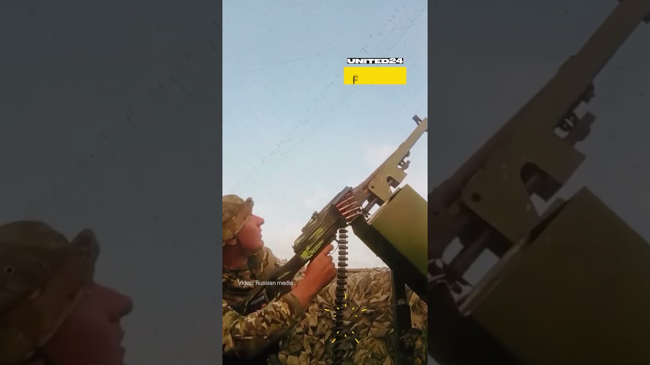 Unsuccessful Attempt From Russian Soldier to Shoot Down Ukrainian Strike Drone #warinukraine