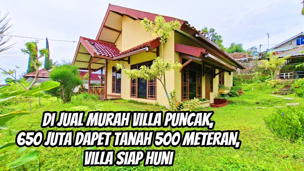 DI JUAL MURAH VILLA PUNCAK, 500 METERAN MINTA 650 JUTA,,LOKASI STRATEGIS