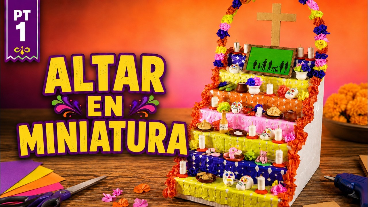 Manualidades día de muertos | COMO HACER UN MINI ALTAR DE MUERTOS