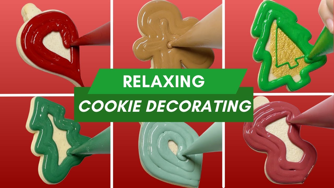 1 Hour Christmas Sugar Cookie Decorating Compilation ~ Just the Floods!