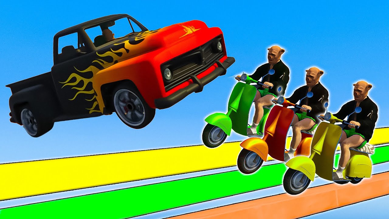 VESPA VS SLAMVAN !!! 🐷LTS🐷 GTA 5 ONLINE