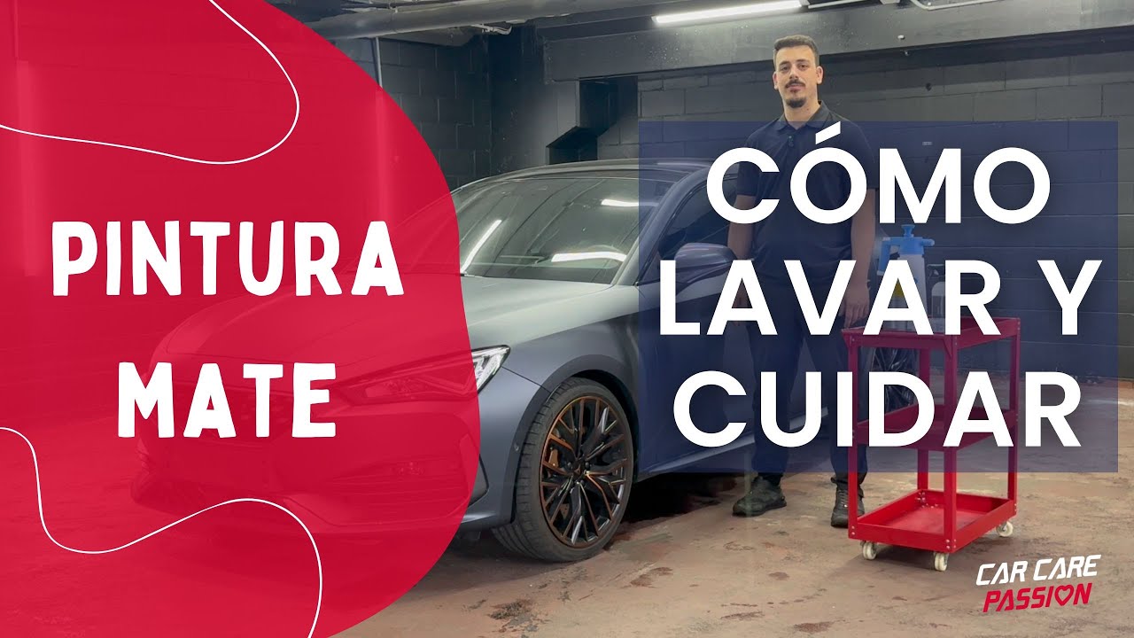 Cómo lavar y mantener la pintura mate o satinada de tu coche