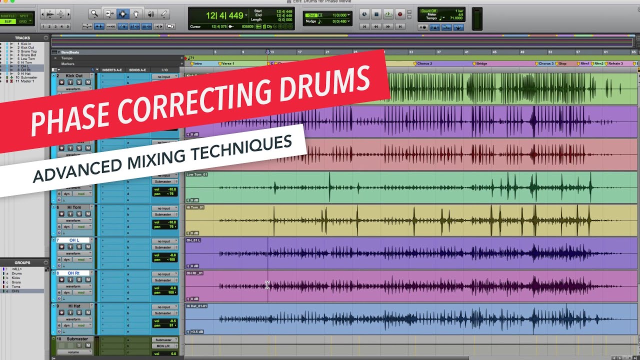 Advanced Mixing Techniques: Phase Correcting Drums | Music Production | Berklee Online