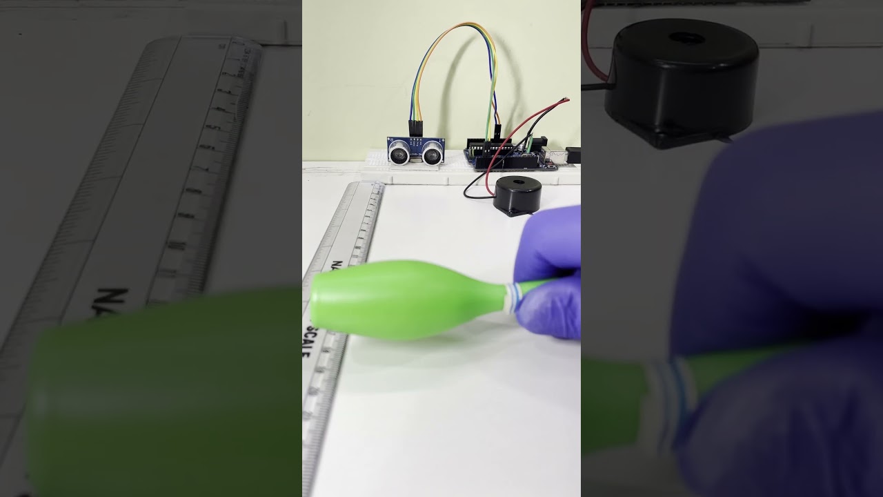 Ultrasonic buzzer using Arduino