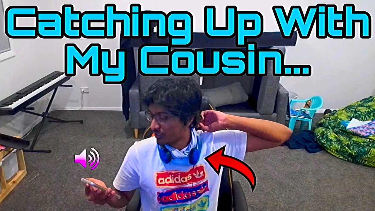 catching up with my cousin while my other cousin and friend on party chat