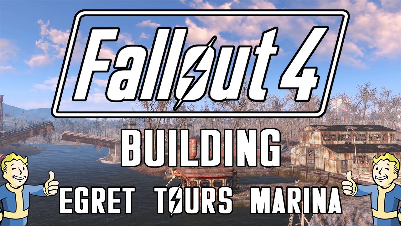 Part One - Building at Egret Tours Marina - Fallout 4, No Mods.