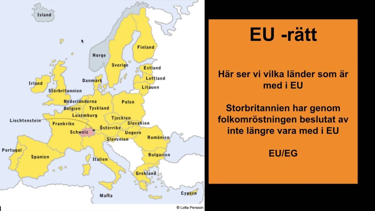 EU r&auml;tt