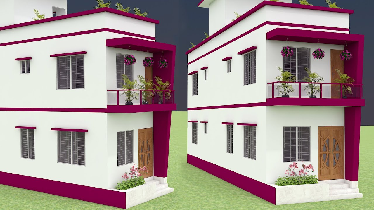 [ 12 ' x 46' ] লম্বা জায়গায় Duplex বাড়ির ডিজাইন। Small Duplex House Design & Plans. #duplexhouse