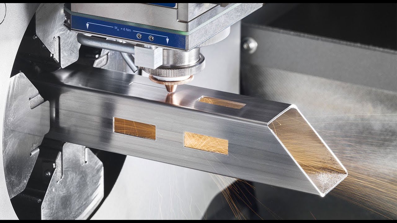 Lavorazione taglio laser fibra tubo