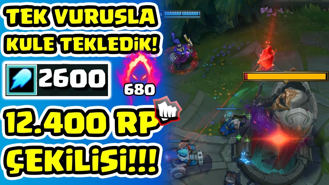 TEK DÜZ VURUŞLA KULEYİ TEKLEDİK!! 2600 AP 680 KARA HASAT VEIGAR!! 12400 RP ÇEKİLİŞİ! | KFCEatbox