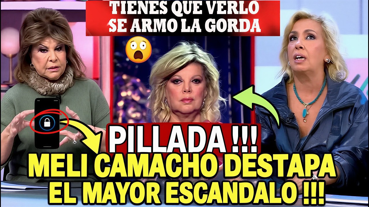 🚨¡VAN A DESTRIPAR A LAS CAMPOS! MELI CAMACHO PONE en JAQUE a CARMEN BORREGO y TERELU CAMPOS