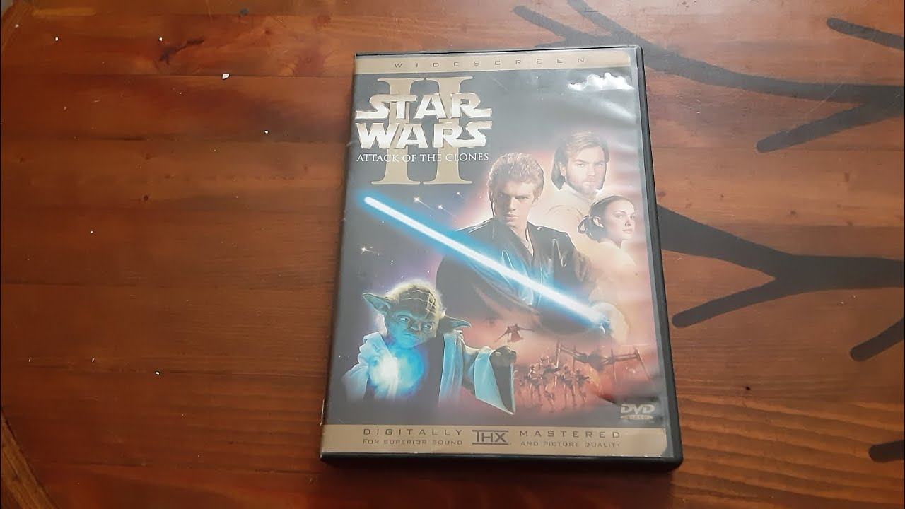 Star wars attack of the clones 2002 DVD menu walkthrough