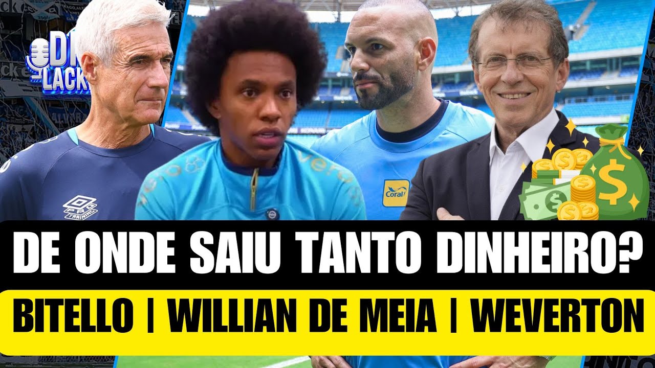 DE ONDE O GRÊMIO ESTÁ TIRANDO DINHEIRO? | BITELLO PODE VOLTAR | WILLIAN QUEBRA GALHO | REGRA DA CBF