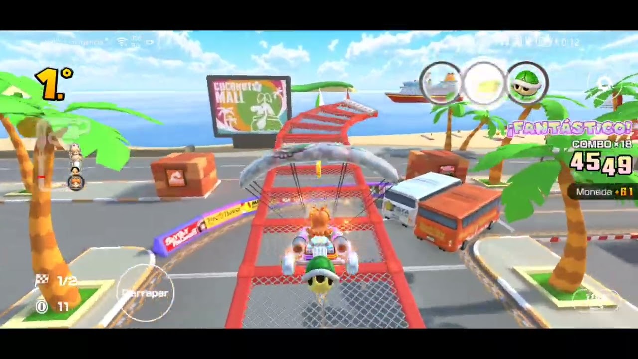 Temporada de Mario kart tour princesa tour Copa 10 pista 1-4