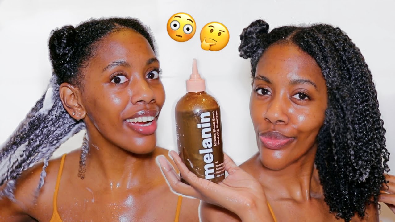 I TRIED THE NEW AFRICAN BLACK SOAP SHAMPOO BY MELANIN HAIRCARE | Naptural85, WE NEED TO TALK!!