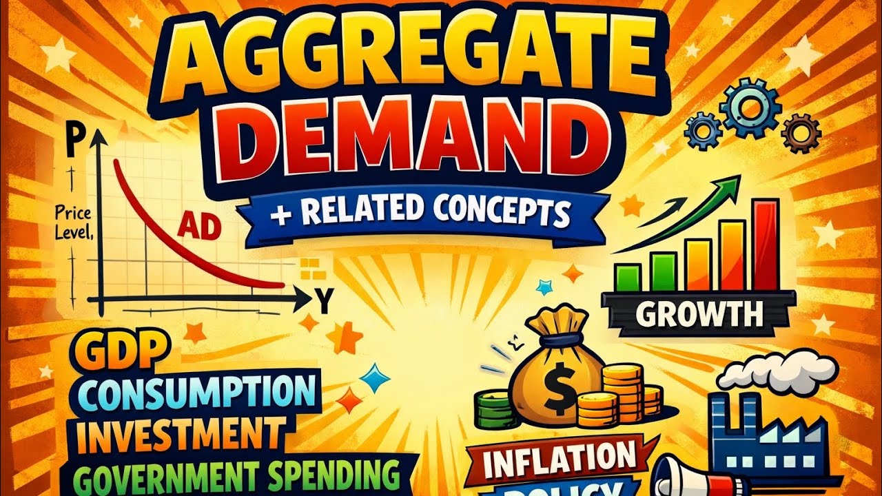 What is aggregates demand and related concept, explanation of aggregates demand component of A.D